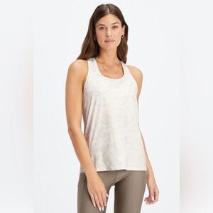 Fabletics Phoenix Lite Racerback Tank Color: Soft White Mini Nueue Camo